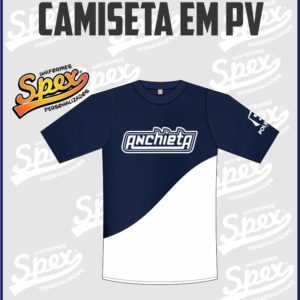 Camiseta Anchieta em PV gola redonda manga curta